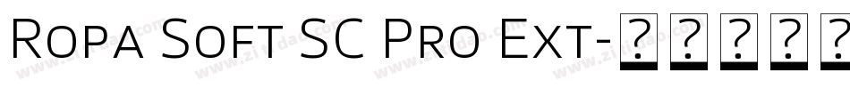 Ropa Soft SC Pro Ext字体转换